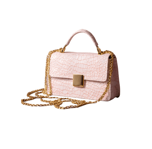 Pink Embossed Crossbody image